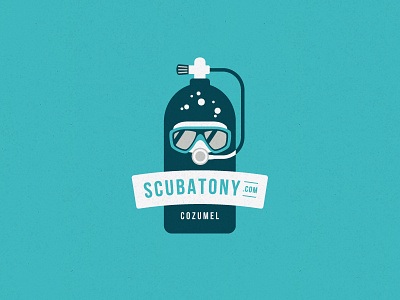 Scubatony.com - Cozumel branding cozumel design graphic design identity logo logo design mexico scuba scuba diver vector water