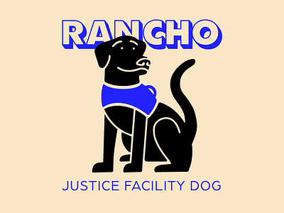 S/O to RANCHO art color courthouse cute design dog drawing font graphic icon illustration illustrator justice justicefacilitydog logo procreate shoutout typo