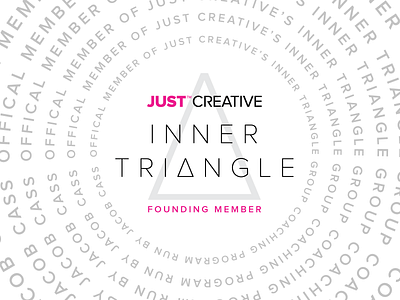 Just Creative Inner Triangle Badge