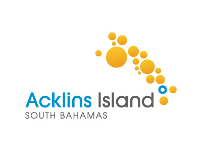 Island Logo (Colour) bahamas blue island logo sand sun water yellow