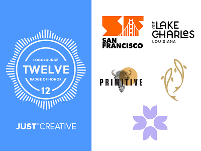 JUST Creative LogoLounge Book 12 Winners award winning awards branding logo logo design logo lounge logolounge winner