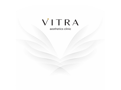 Vitra Aesthetics Clinic Logo Design angel beauty botox cosmetics halo identity logo medispa skin care star wings