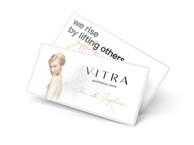 Vitra Gift Card angel beauty branding business card card certificate cosmetics gift gift card logo skincare