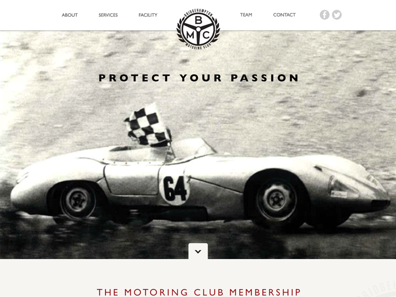BMC Motoring Club Website branding car logo luxury website