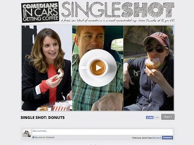 Comedians In Cars Getting Coffee Single Shot branding coffee comedian comedy logo website