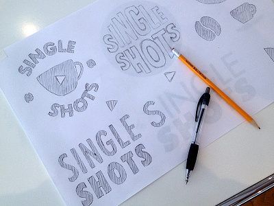 Single Shots Logo Sketches