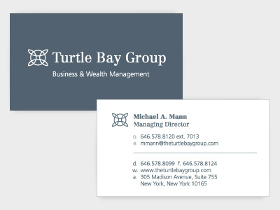 Business Card blue business business card frutiger identity turtle wealth