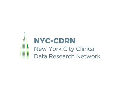 NYC Logo branding building city data dots empire gotham grid logo medical nyc stats