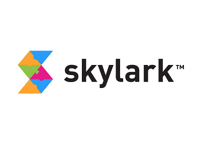 Skylark Programming Logo block branding kids language logo programming puzzle python tech