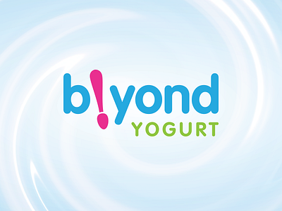 Byond Frozen Yogurt Logo & Branding branding dessert exclamation frozen frozen yogurt ice cream logo spoon swirl yoghurt yogurt