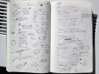 Website / Brand Element Sketches elements sketches ui website