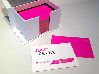 Just Creative Logo & Card branding business card card identity logo