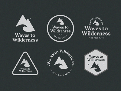 Waves To Wilderness Logo & Badges