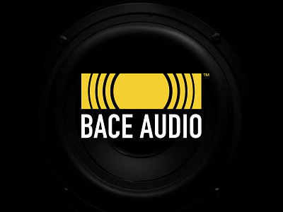 Bace Audio Sound Music Logo Design audio audio app bass branding logo logo design music sound speaker waves