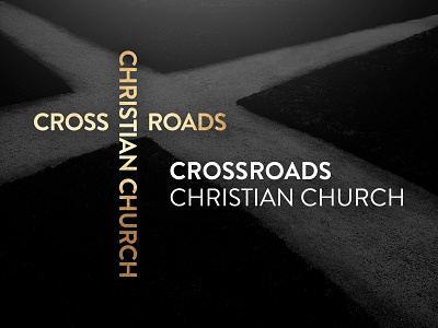 Crossroads Christian Church Logo branding christ christian christianity church cross jesus logo religion