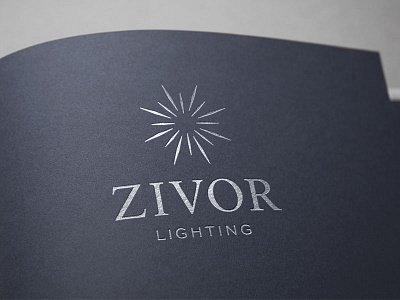 Zivor Lighting Logo branding diamond lighting logo luxury sparkle z zivor