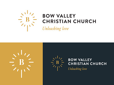 Church Branding Logo Design branding christ church cross gold light logo logo design religion