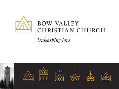 Church Building Logo Design Concepts