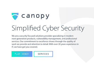 Canopy Cyber Security Typography branding canopy cyber cyber security security shield styleguide tech typography