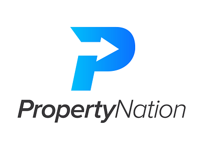 PropertyNation Logo - Alphabet Logos 11/26 arrow house negative space p real estate