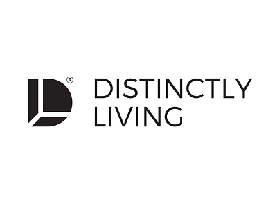 Distinctly Living - Alphabet Logos 23/26 3d branding d logo logodesign room