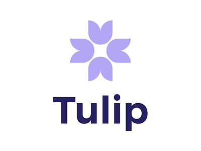 Tulip Logo & Branding branding flower logo logo design purple tulip