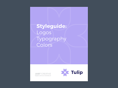 Tulip Stylguide branding charity flower styleguide tulip