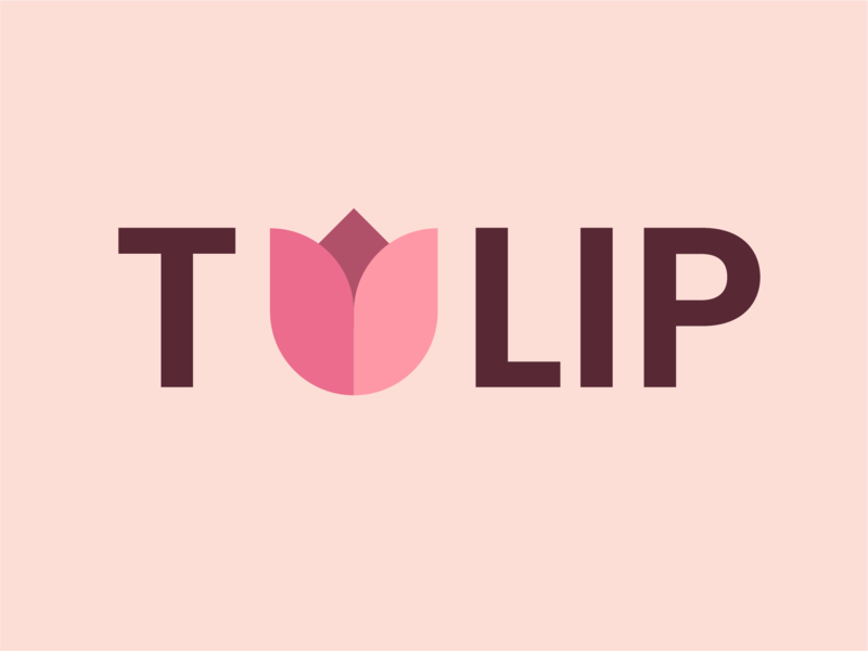Tulip Logo Concept branding flower logo tulip