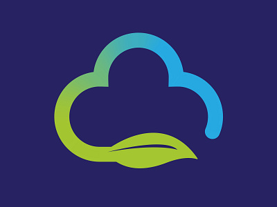 Cloud Leaf Recycle Logo Environment Branding