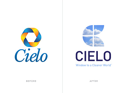 Cielo Rebranding Before and After