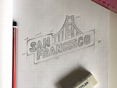 San Francisco Logo Sketch branding bridge golden gate bridge logo logo design san fran san francisco sketch tourism travel