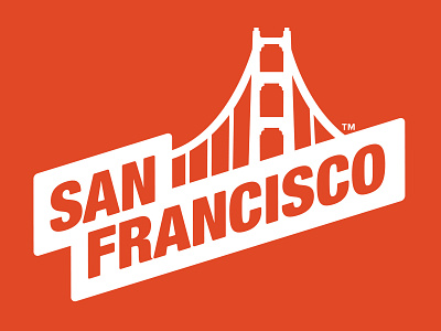 San Francisco Logo agency bridge golden gate logo logo design marketing san fran san francisco tourism tourism board