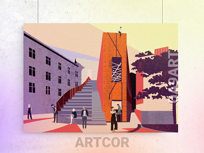 POSTER ARTCOR architecture art artist artwork behance branding colors design drawing dribbble dribble illustration logo