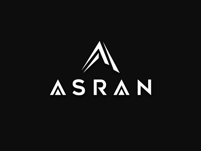 Asran logo a logo abstract black black white branding design graphic design leter a logo logo design modern modernism shape vector