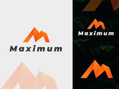 Maximum logo branding design gradient gradient color gradient design gradient logo gradients graphic graphic design logo logo design logodesign m letter logo m logo minimal unique