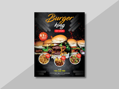 Burger flyer burger burger king burger menu burgers design flyer flyer design flyer template flyers graphic design