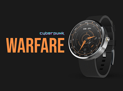 Warfare Watch Face design illustrator smartwatch watch