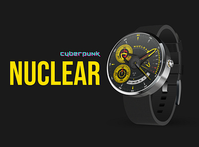 Nuclear Watch Face design illustrator smartwatch watch