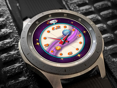 Cyberpunk_Rocket facer ui watch watch design