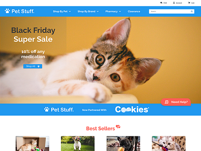 Pet Supply Homepage 1 ui ux website ux