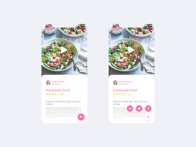 Daily UI Challenge #010 - Social Share daily ui daily ui 10 design app food share share button social share