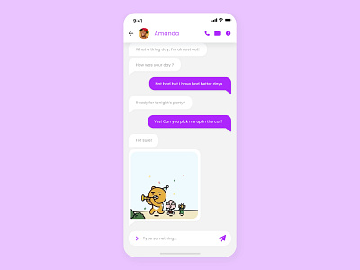 Daily UI Challenge #013 - Direct Messaging daily ui daily ui 13 direct messaging ui ui design