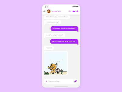 Daily UI Challenge #013 - Direct Messaging