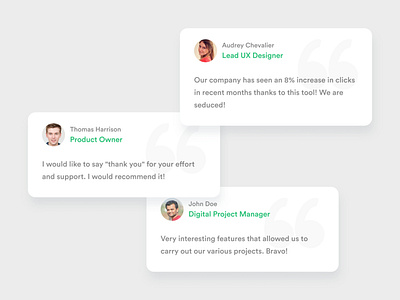 Daily UI Challenge #039 - Testimonials daily ui daily ui 39 daily ui challenge testimonials ui ui design