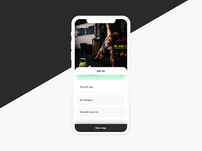 Daily UI Challenge #062 - Workout of the Day app app design application daily daily routine daily ui daily ui 62 daily ui challenge fitness app ui ui design workout workout app workout of the day