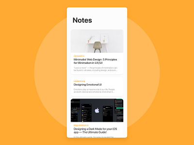 Daily UI Challenge #065 - Notes Widget concept daily ui daily ui 65 daily ui challenge design mobile notes notes app notes widget ui ui design widget