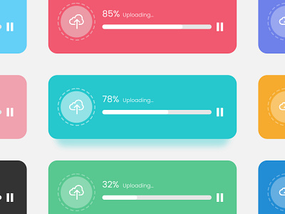 Daily UI Challenge #086 - Progress Bar daily ui daily ui 86 daily ui challenge download progress progress bar ui ui design upload