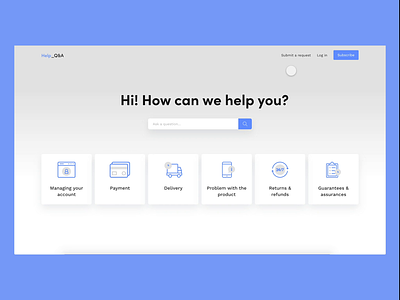 Daily UI Challenge #092 - FAQ animation answer daily ui daily ui 92 daily ui challenge desktop help interaction question search search bar ui ui design website