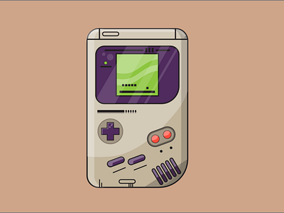 Game boy design illustration illustrator photoshop