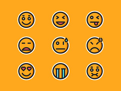 Emoji Icons emoji emoticon icon design icon designer icons smile